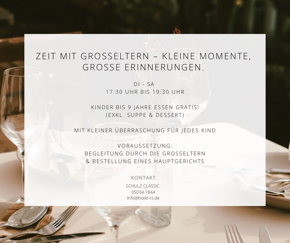 Zeit mit Großeltern Event Schaubild